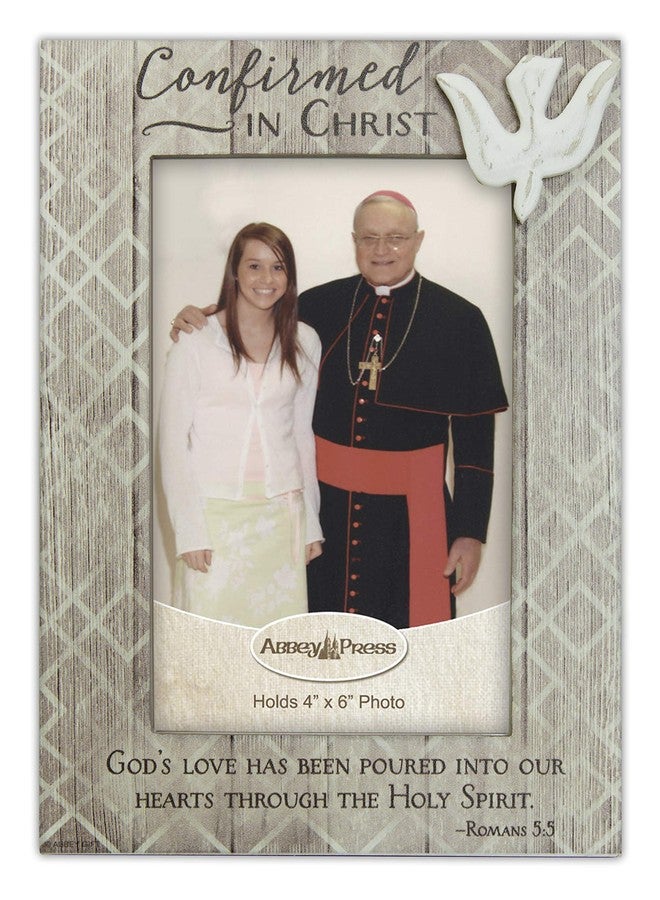 Abbey + CA Gift هدية من الدير (هدية من الدير وكاليفورنيا) إطار خشبي مع حامل، مقاس 8 × 6 بوصات، لتأكيد الزواج - Image 1